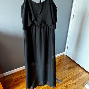 No Boundaries Black Maxi Dress